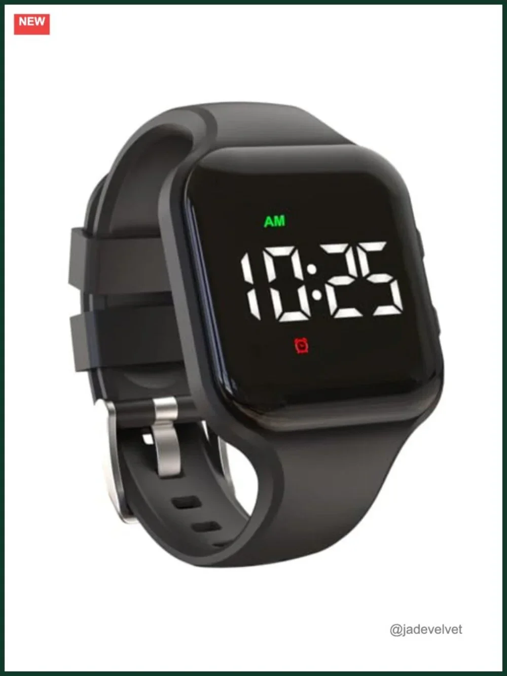 Vibrating Reminder Watch 15 Alarm Interval Timer Silicone